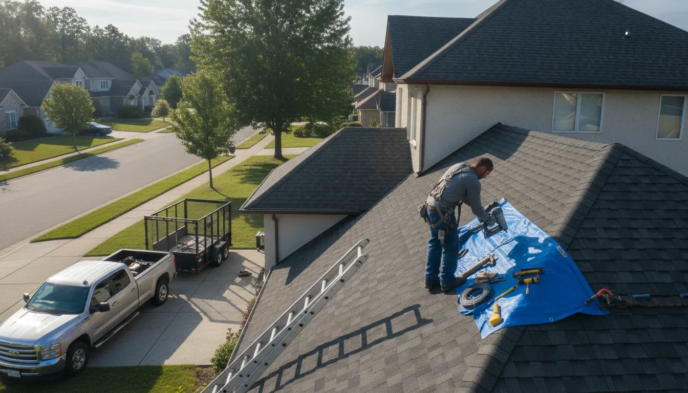 Roofing in Campbell Hall